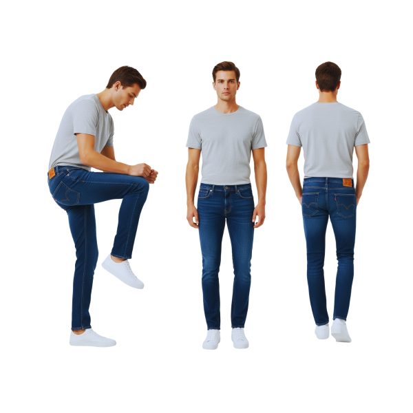 Levi’s Dark Blue Denim Jeans – Slim Fit for Men